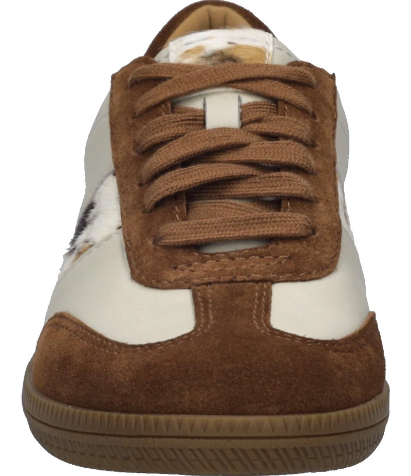 Josef Seibel Women's Joleen 03 Leather and Faux Cow Print Suede Sneakers