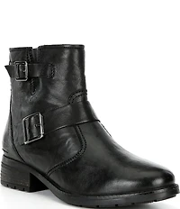 Josef Seibel Kate 21 Leather Buckle Hardware Booties