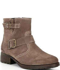 Josef Seibel Kate 21 Nubuck Buckle Hardware Booties