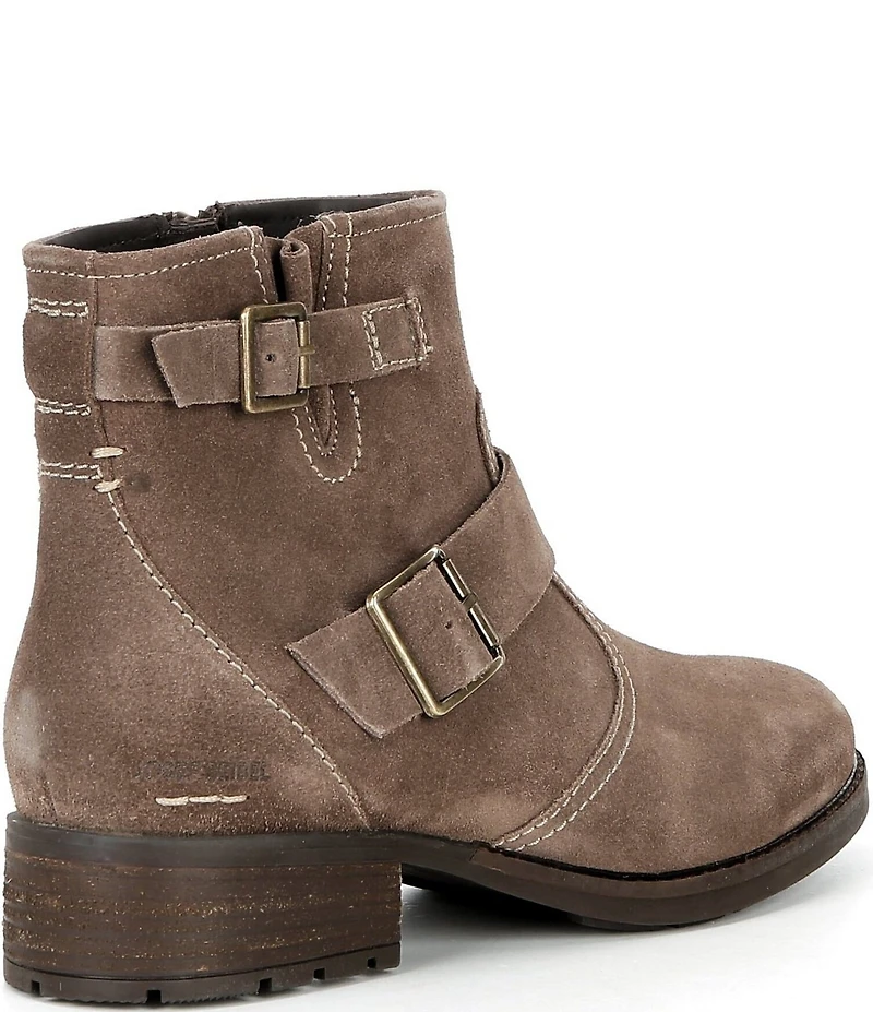 Josef Seibel Kate 21 Nubuck Buckle Hardware Booties