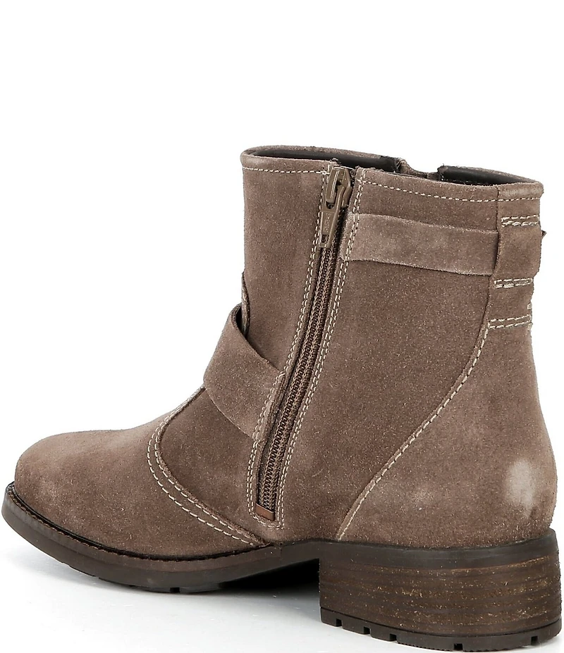 Josef Seibel Kate 21 Nubuck Buckle Hardware Booties