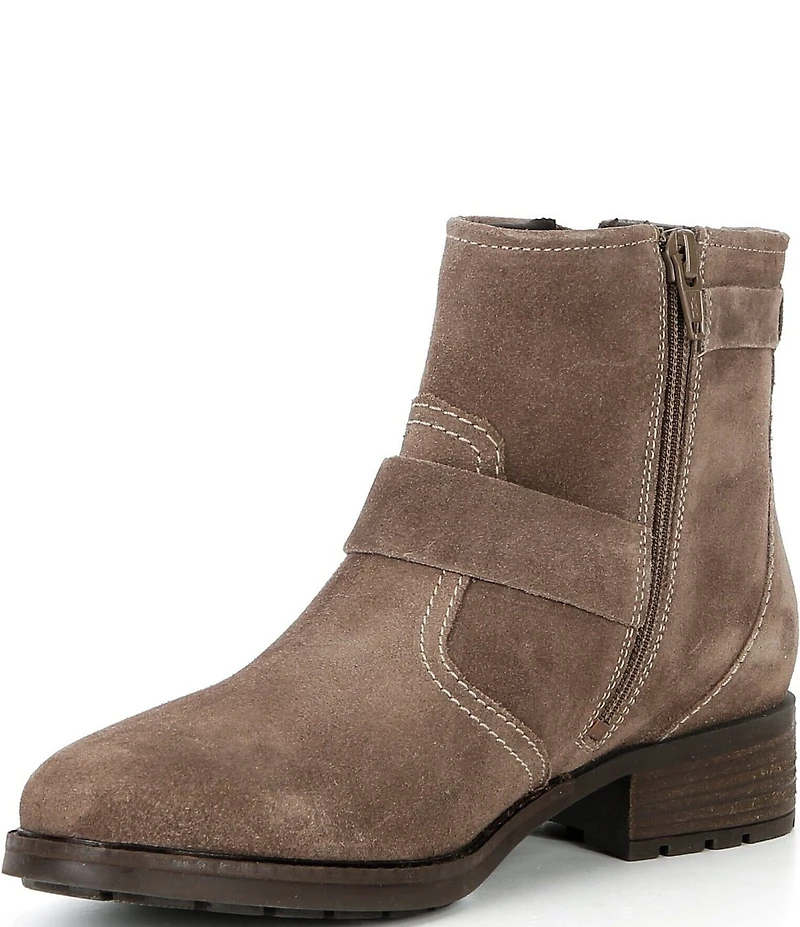 Josef Seibel Kate 21 Nubuck Buckle Hardware Booties