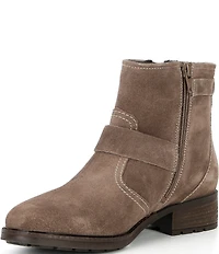 Josef Seibel Kate 21 Nubuck Buckle Hardware Booties