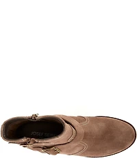 Josef Seibel Kate 21 Nubuck Buckle Hardware Booties