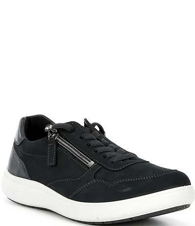 Josef Seibel Meghan 09 Leather and Suede Zipper Sneakers