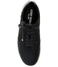 Josef Seibel Meghan 09 Leather and Suede Zipper Sneakers