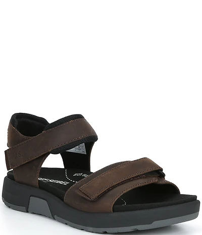 Josef Seibel Men's Emeric 10 Leather Hook-and-Loop Sandals
