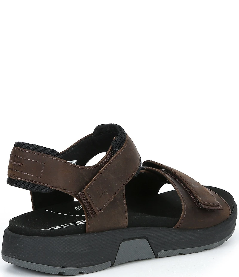 Josef Seibel Men's Emeric 10 Leather Hook-and-Loop Sandals