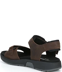 Josef Seibel Men's Emeric 10 Leather Hook-and-Loop Sandals