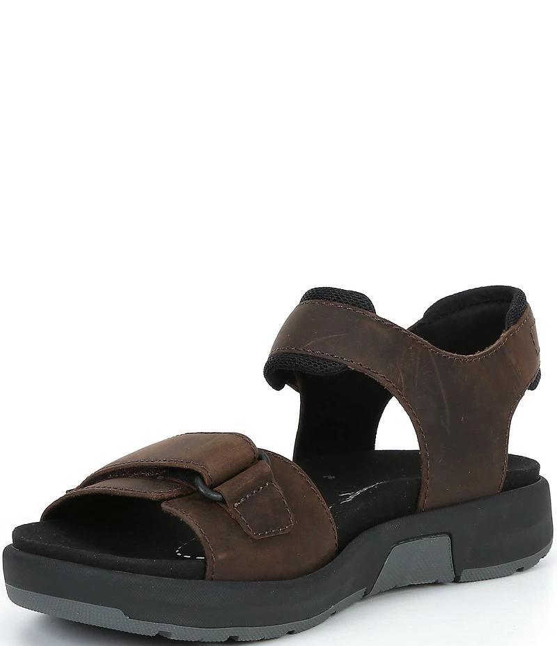 Josef Seibel Men's Emeric 10 Leather Hook-and-Loop Sandals