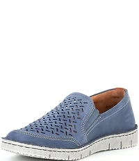 Josef Seibel Men's Ruben 27 Perforated Leather Slip On Sneakers