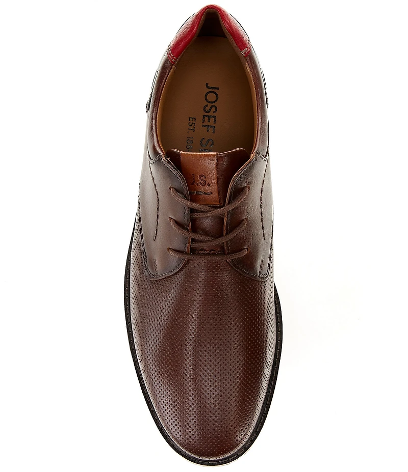 Josef Seibel Men's Stuart 02 Perforated Leather Lace Up Oxfords