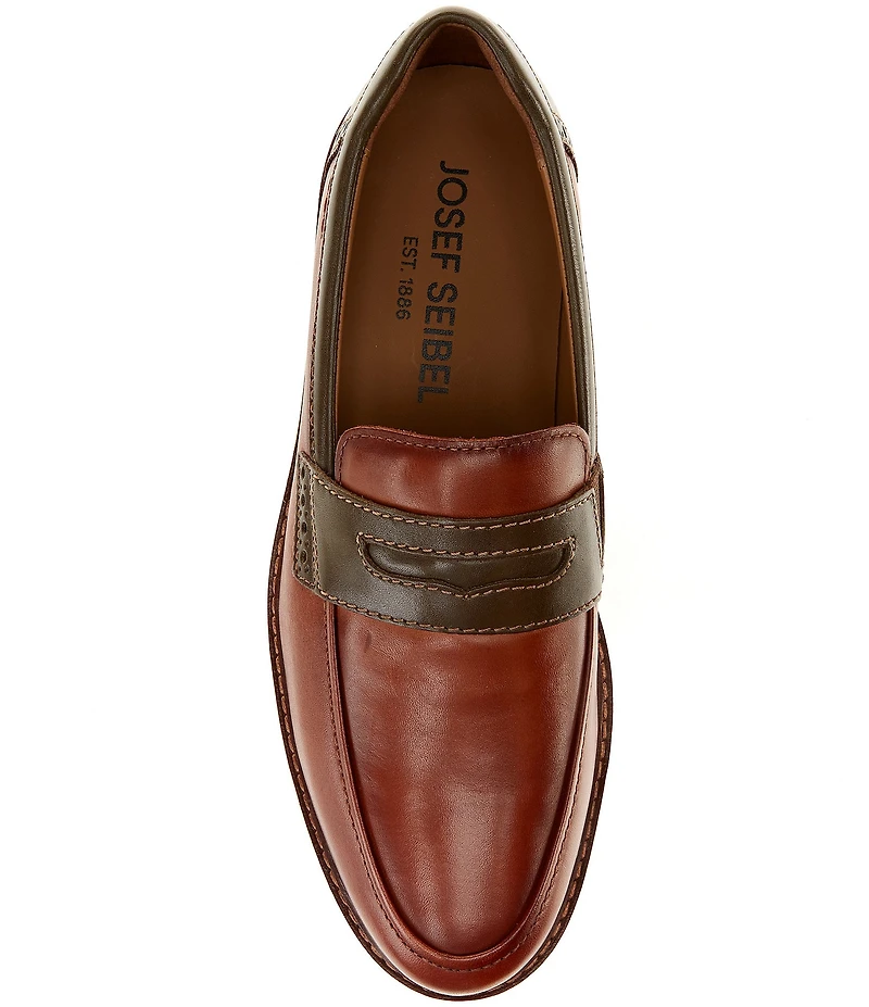 Josef Seibel Men's Stuart 08 Leather Penny Loafers