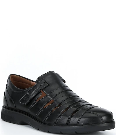 Josef Seibel Men's Stuart 12 Leather Fisherman Hook-and-Loop Sandals