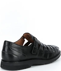 Josef Seibel Men's Stuart 12 Leather Fisherman Hook-and-Loop Sandals