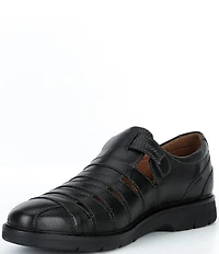 Josef Seibel Men's Stuart 12 Leather Fisherman Hook-and-Loop Sandals