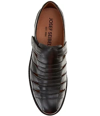 Josef Seibel Men's Stuart 12 Leather Fisherman Hook-and-Loop Sandals