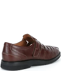 Josef Seibel Men's Stuart 12 Leather Fisherman Hook-and-Loop Sandals