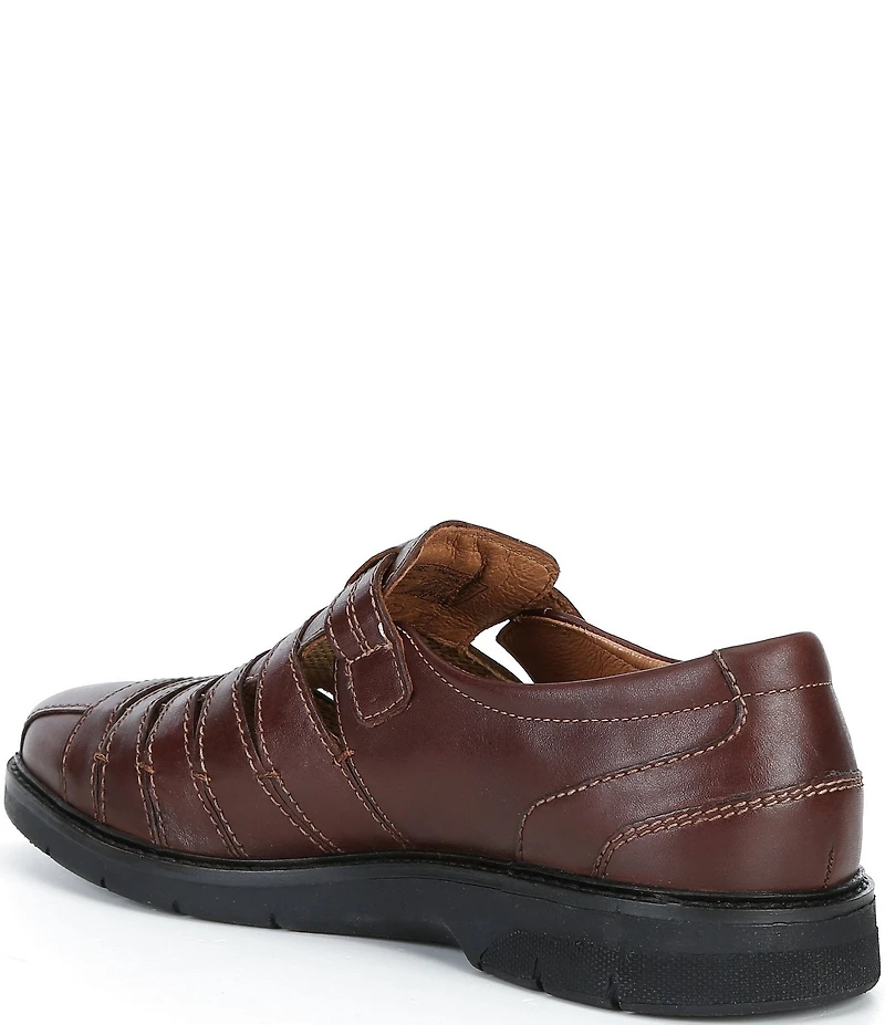 Josef Seibel Men's Stuart 12 Leather Fisherman Hook-and-Loop Sandals