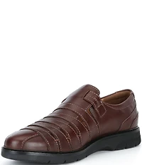 Josef Seibel Men's Stuart 12 Leather Fisherman Hook-and-Loop Sandals