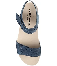 Josef Seibel Quinn 22 Suede Braided Wedge Sandals