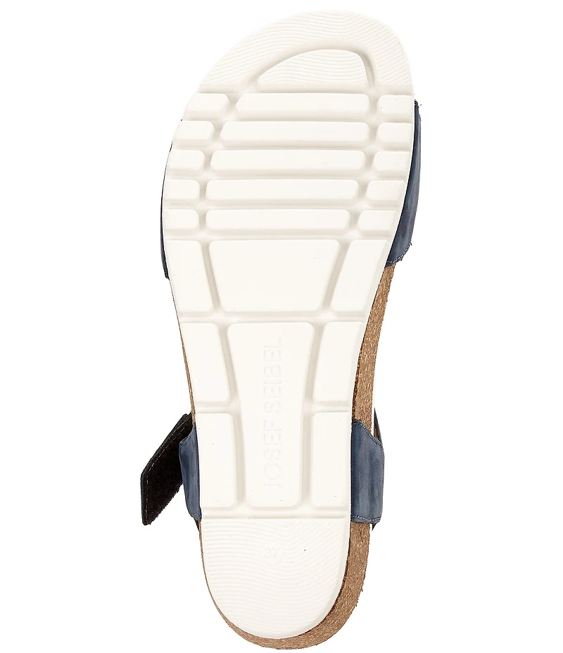 Josef Seibel Quinn 22 Suede Braided Wedge Sandals