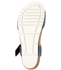 Josef Seibel Quinn 22 Suede Braided Wedge Sandals