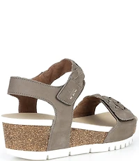 Josef Seibel Quinn 22 Suede Braided Wedge Sandals