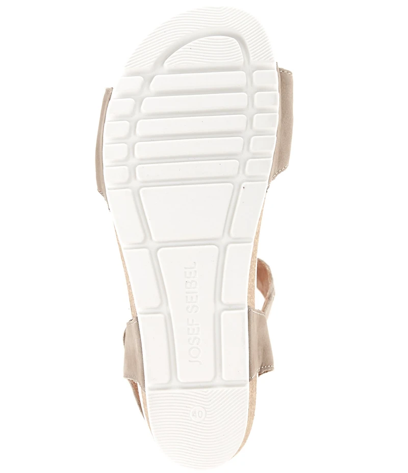 Josef Seibel Quinn 22 Suede Braided Wedge Sandals