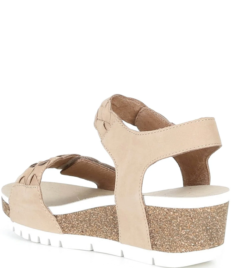 Josef Seibel Quinn 22 Suede Braided Wedge Sandals