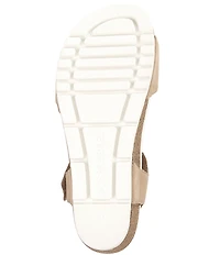 Josef Seibel Quinn 22 Suede Braided Wedge Sandals