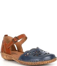 Josef Seibel Rosalie 04 Perforated Leather Mary Jane Flats