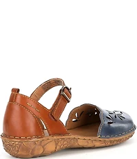 Josef Seibel Rosalie 04 Perforated Leather Mary Jane Flats