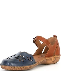 Josef Seibel Rosalie 04 Perforated Leather Mary Jane Flats