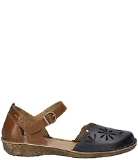 Josef Seibel Rosalie 04 Perforated Leather Mary Jane Flats