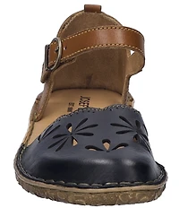 Josef Seibel Rosalie 04 Perforated Leather Mary Jane Flats