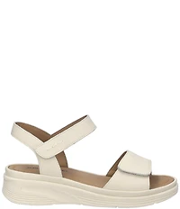 Josef Seibel Sevran 01 Leather Ankle Wrap Wedge Sandals
