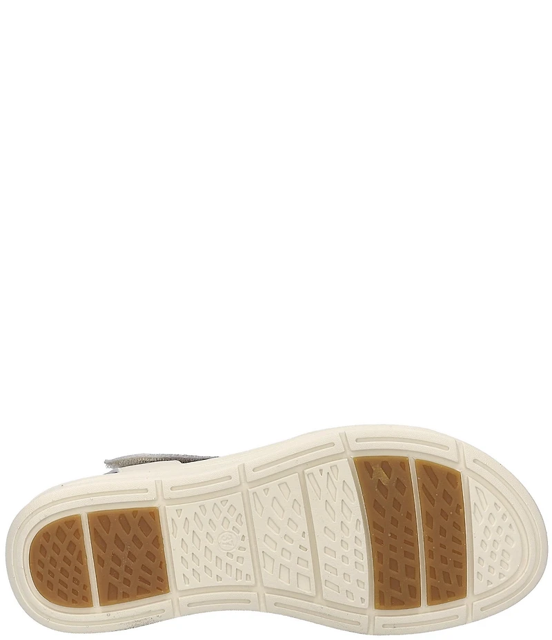 Josef Seibel Sevran 01 Leather Ankle Wrap Wedge Sandals