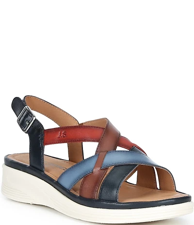 Josef Seibel Sevran 07 Leather Strappy Slingback Sandals