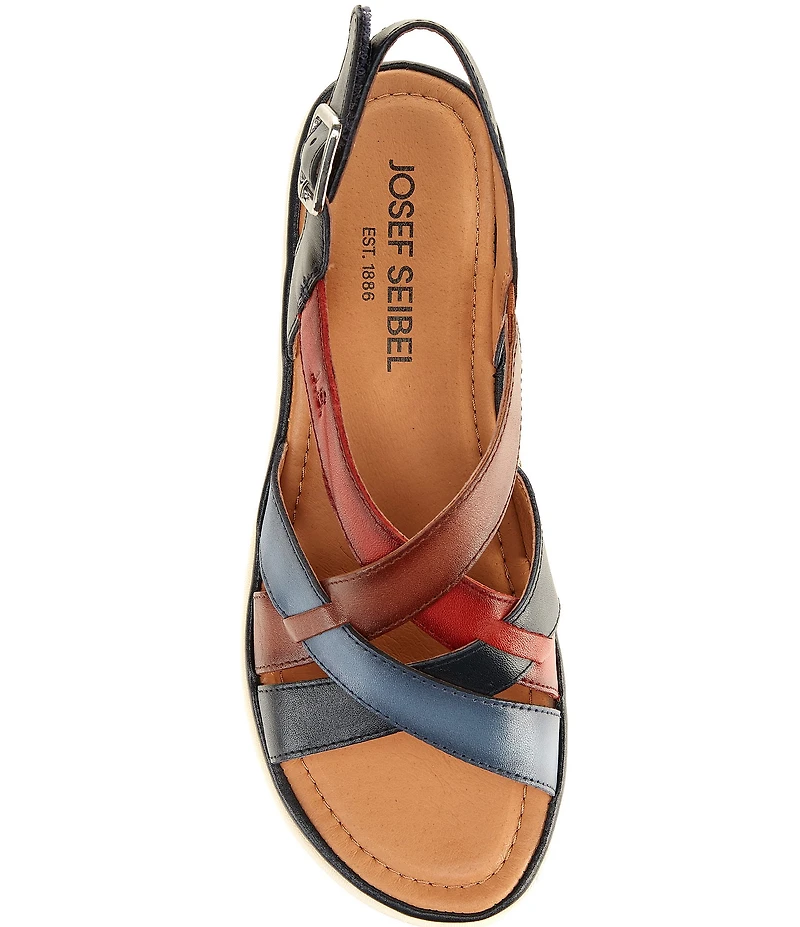 Josef Seibel Sevran 07 Leather Strappy Slingback Sandals