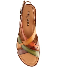 Josef Seibel Sevran 07 Leather Strappy Slingback Sandals