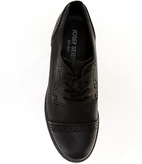Josef Seibel Women's Sienna 12 Leather Brogue Detail Oxfords