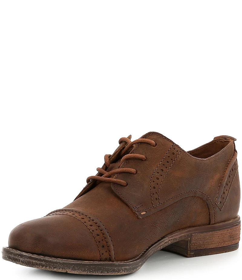 Josef Seibel Women's Sienna 12 Leather Brogue Detail Oxfords