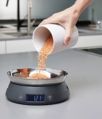 Joseph Joseph 2-in-1 Switch Digital Scale with Reversible Lid- Grey
