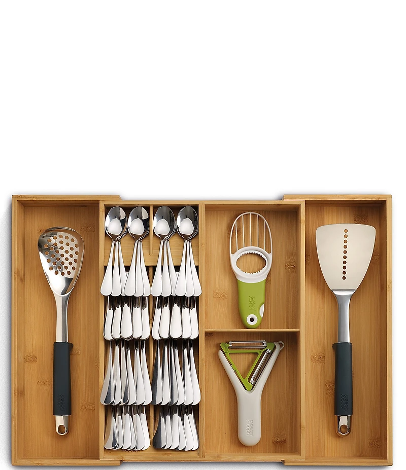 Joseph Joseph Bamboo Expanding Cutlery Utensil & Gadgets Organizer
