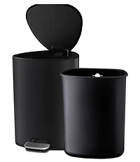 Joseph Joseph EasyStore 5L Pedal Bin Matte Black Trash Can