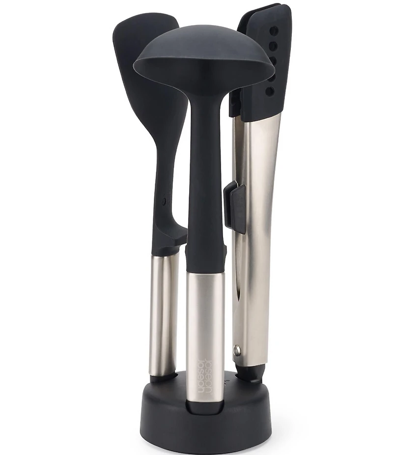 Joseph Joseph Elevate Fusion 3-Piece Silicone Utensil Set with Storage Stand