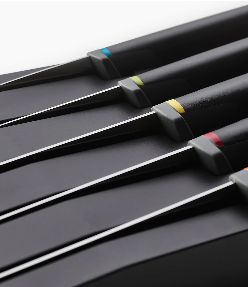 Joseph Joseph Elevate Knives Store 5-Piece Knife Set with In-Drawer Storage Tray