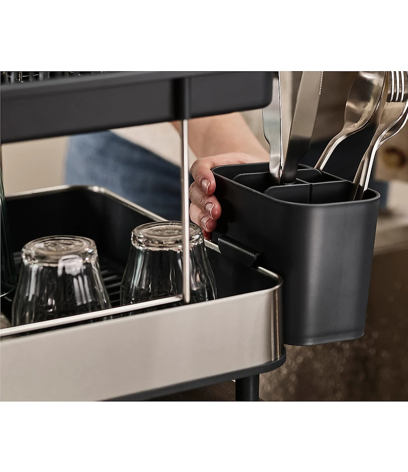 Joseph Joseph Excel Steel 2-Tier Stainless-Steel Dish Rack
