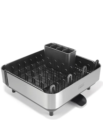 Joseph Joseph Extend Steel Plus Expandable Dish Rack with Wine Glass Holder
